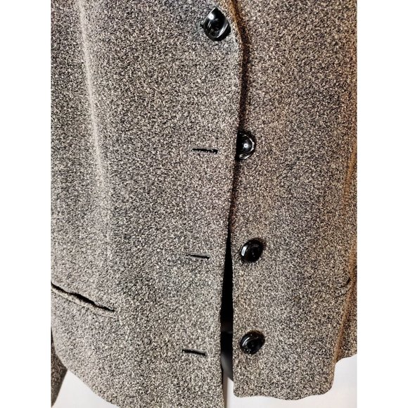 Dress Barn Womens Blazer 3 Button Marbled Gray Black Lined Long Sleeve - 20W - Picture 2 of 3